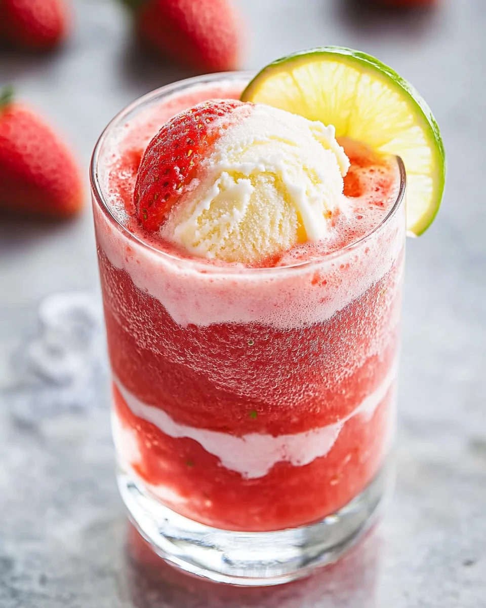 Sparkling Strawberry Float