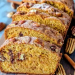 Sweet Sourdough Pumpkin Bread with Cinnamon and Pecans