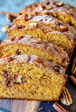 Sweet Sourdough Pumpkin Bread with Cinnamon and Pecans