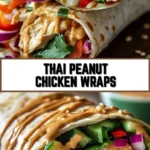 Thai Peanut Chicken Wraps 18 Pinterest Hidden Image