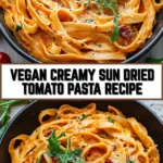 Vegan Creamy Sun Dried Tomato Pasta Recipe 24 Pinterest Hidden Image