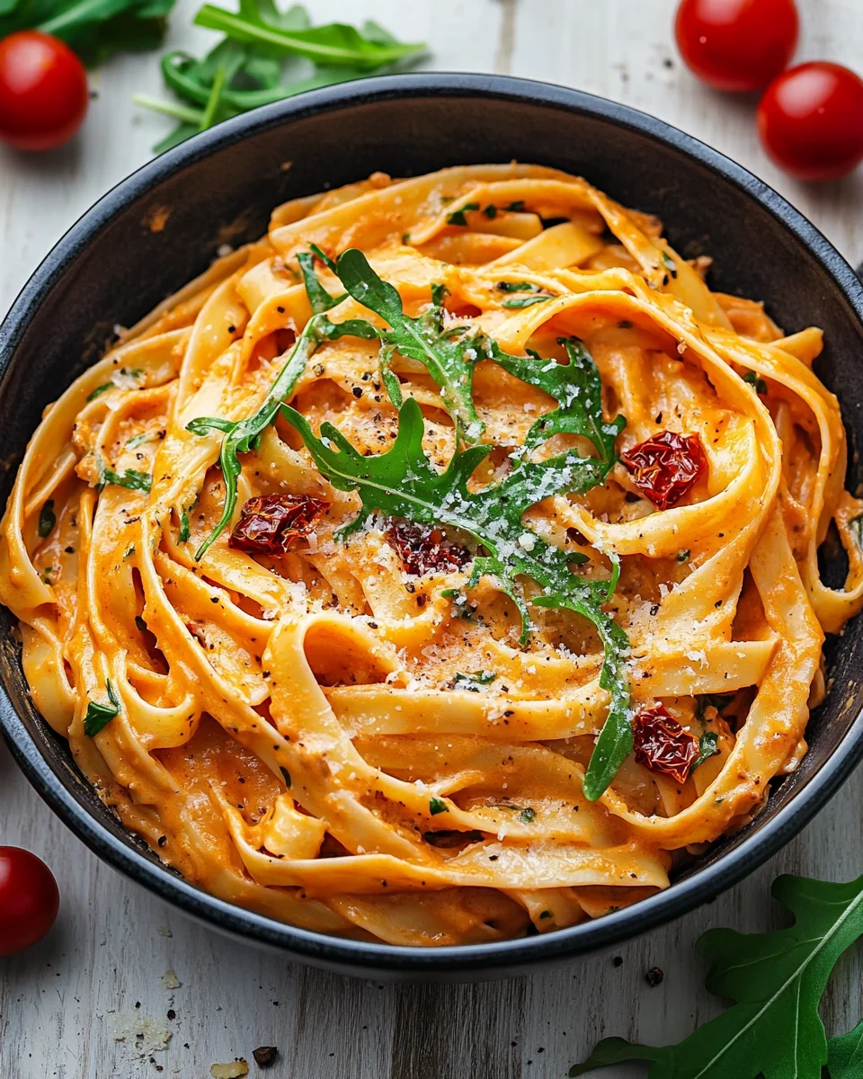 Vegan Creamy Sun Dried Tomato Pasta Recipe